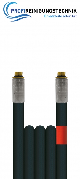 Rohrreinigungsleitung "Polya" ohne Düse / Schlauch aus Kunststoff mit einer Gewebeeinlage / Nennweite 5 / 120 Bar / 20 °C / AG "mit O-Ringen" - 1/8" : 1/8"